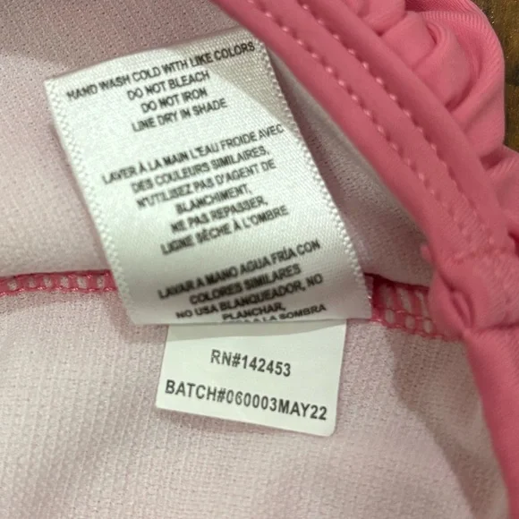 RuffleButts Rosy Sweetheart Ruffle Tie Tankini, 3T - Picture 9 of 14